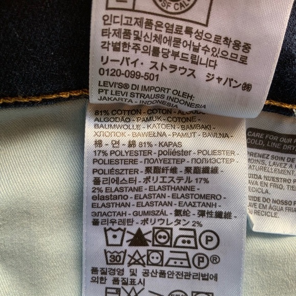 LEVI'S 311 Dark Blue Shaping Skinny Jeans Size 30 - Picture 12 of 13